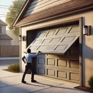 open garage door manually from outside
