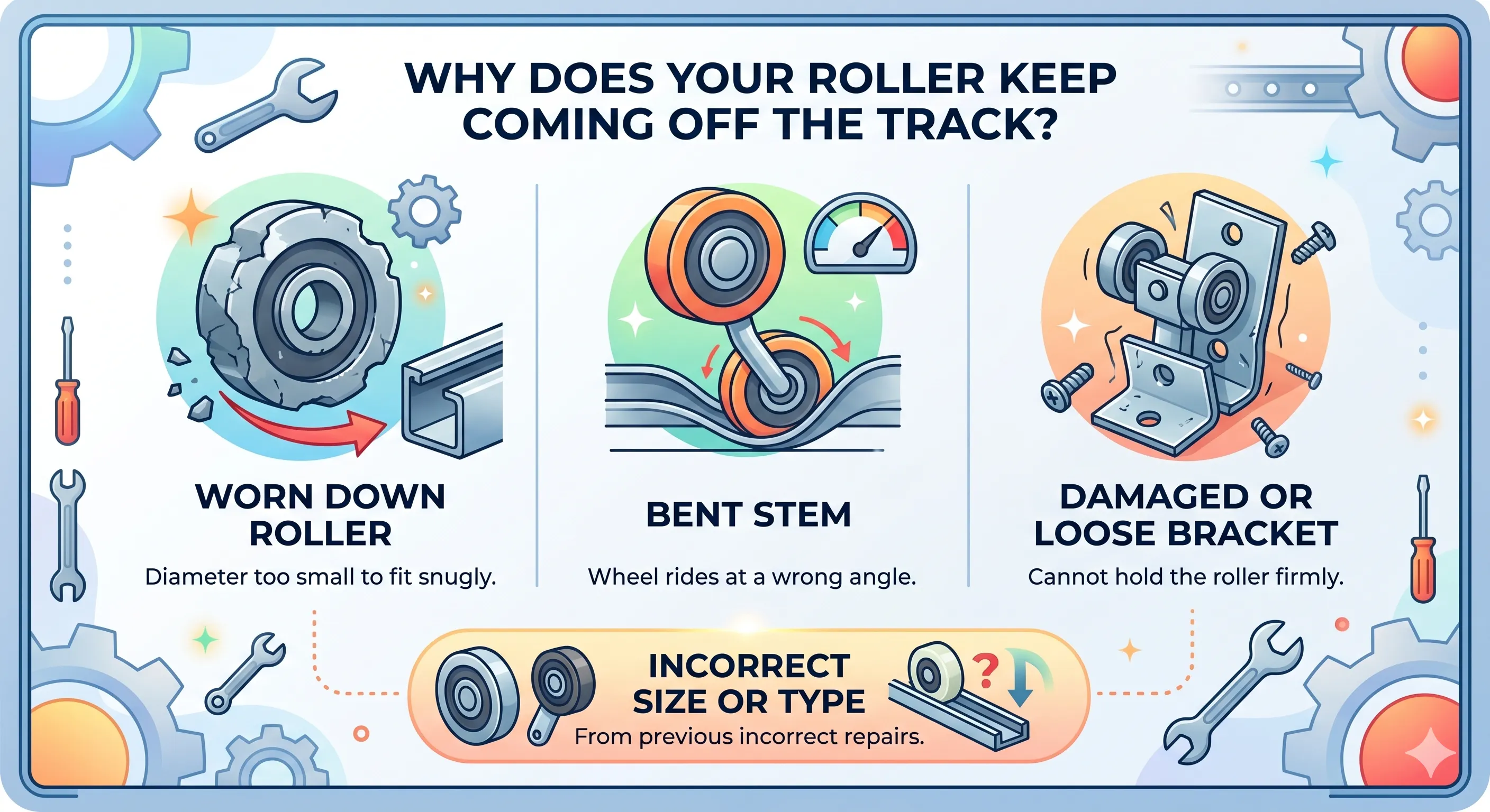 The Roller Keeps Coming Out of the Track