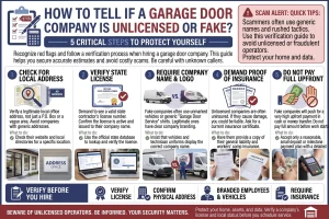 How Can You Tell If a Garage Door Company Is Unlicensed or Fake?
