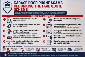 How Do Garage Door Phone Scams Use Fake Quotes?