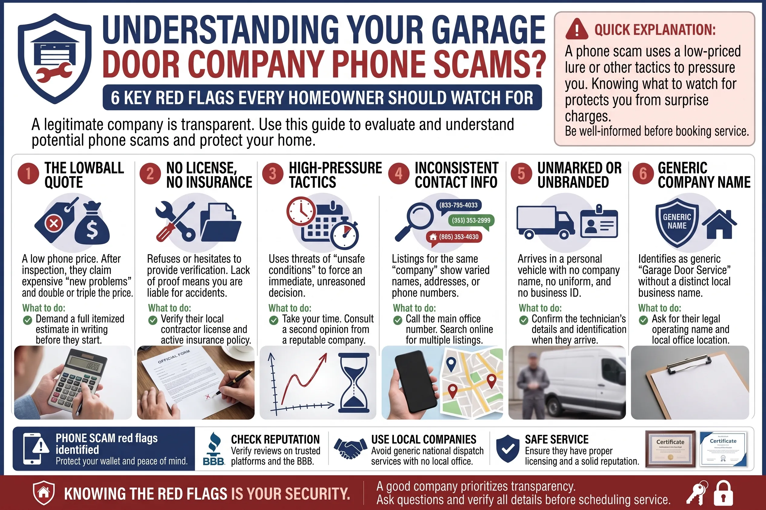 The 6 Red Flags at a Glance
