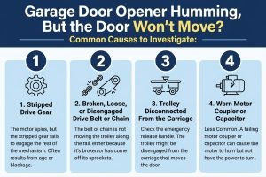Why Is My Garage Door Opener Humming But the Door Won't Move?