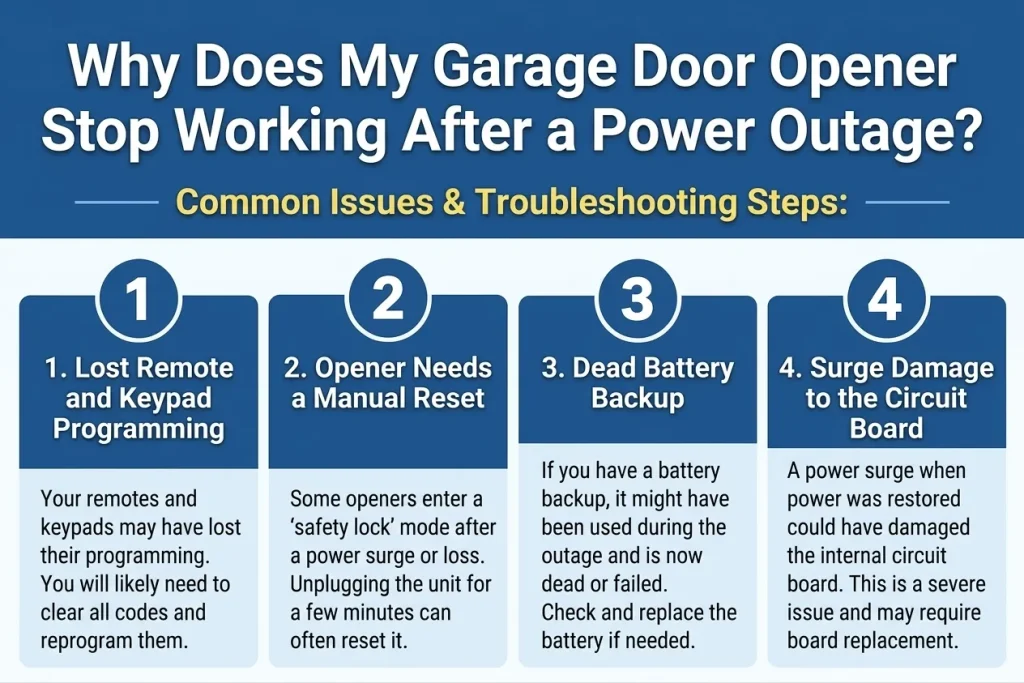 Why Does My Garage Door Opener Stop Working After a Power Outage?