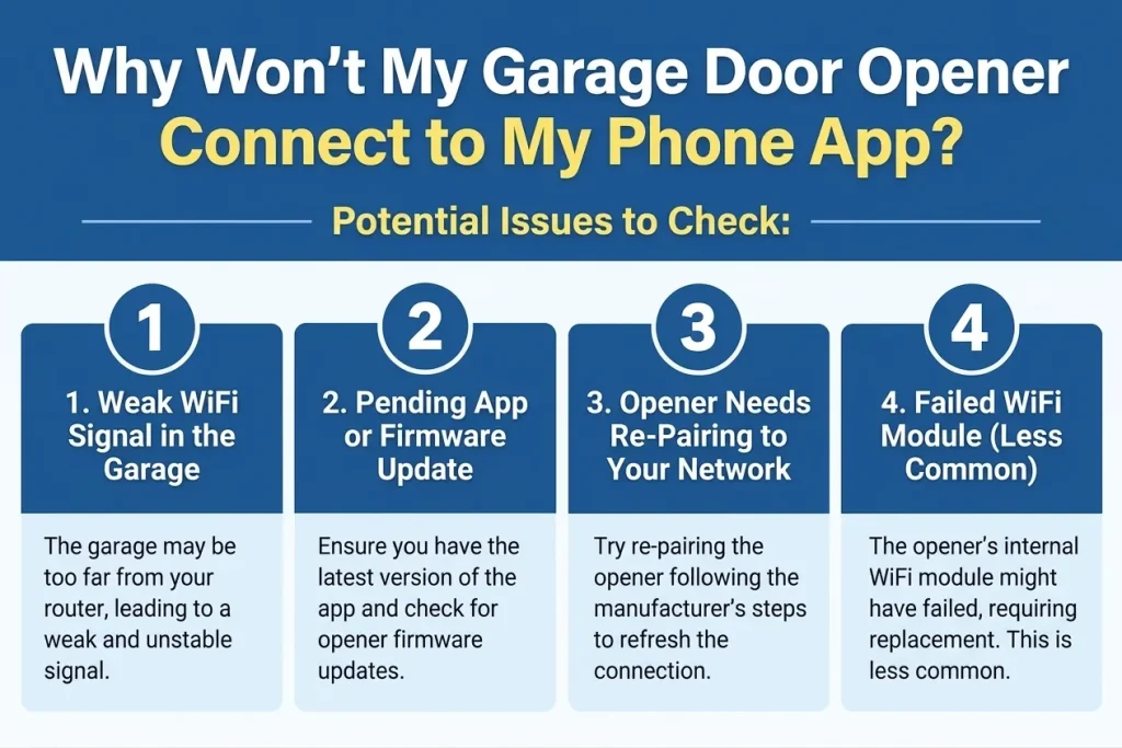 Why Won't My Garage Door Opener Connect to My Phone App